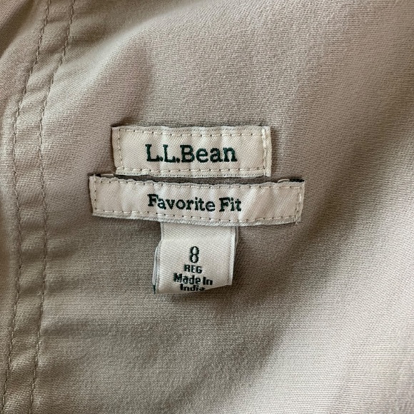 LL Bean Favorite Fit‎ Women's Hiking Cargo Pants Brown 8 - Picture 7 of 10